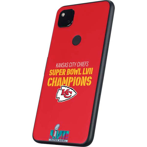 NFL Kansas City Chiefs Super Bowl LVII Champions Google Pixel 4a Skin